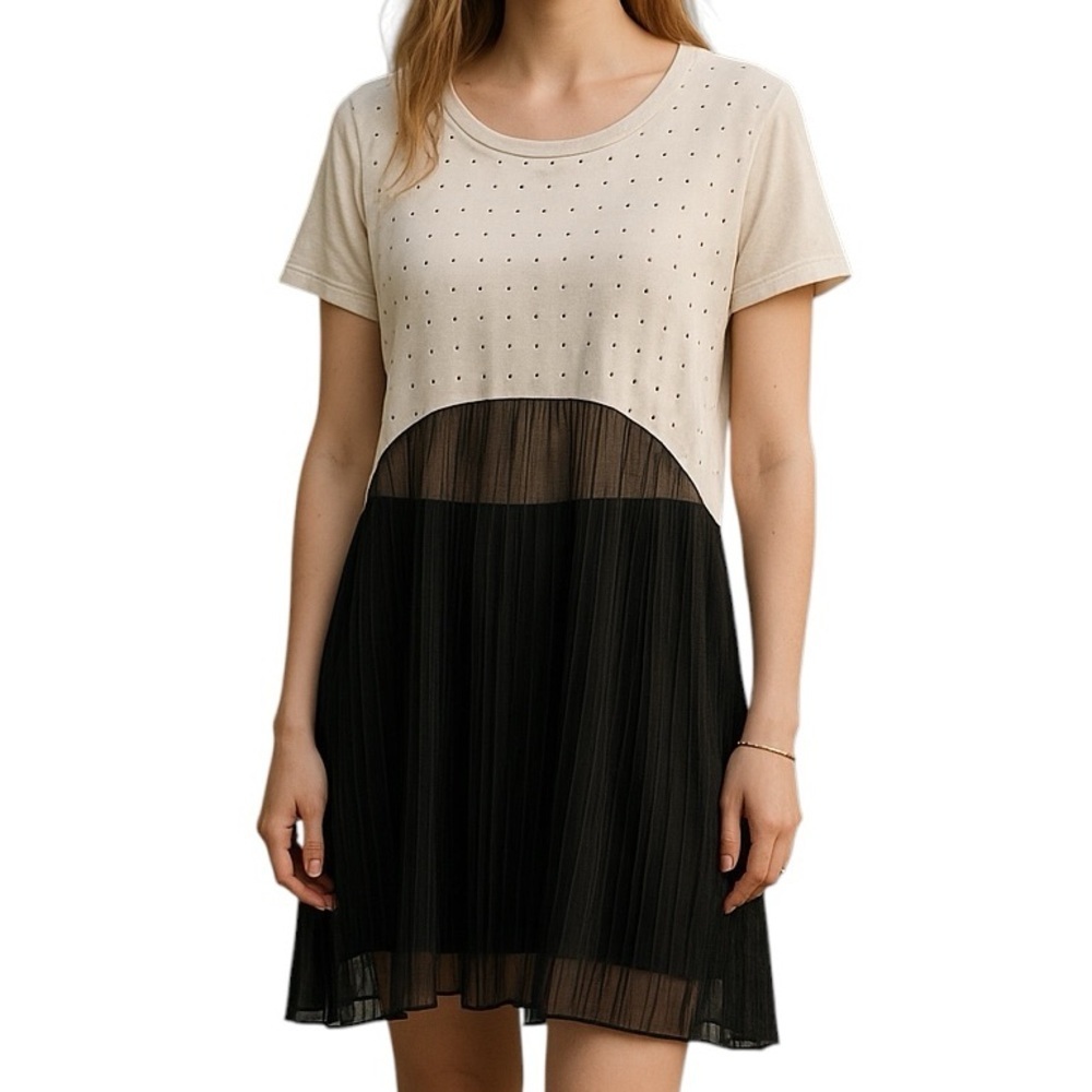 LOCAL Sz XL Black & White Unique Dress | EUC
